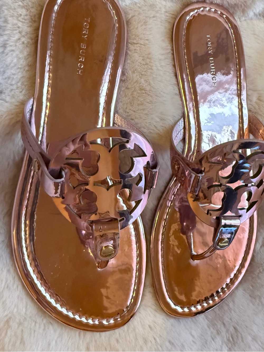 Tory Burch Miller Petunia Metallic Sandal